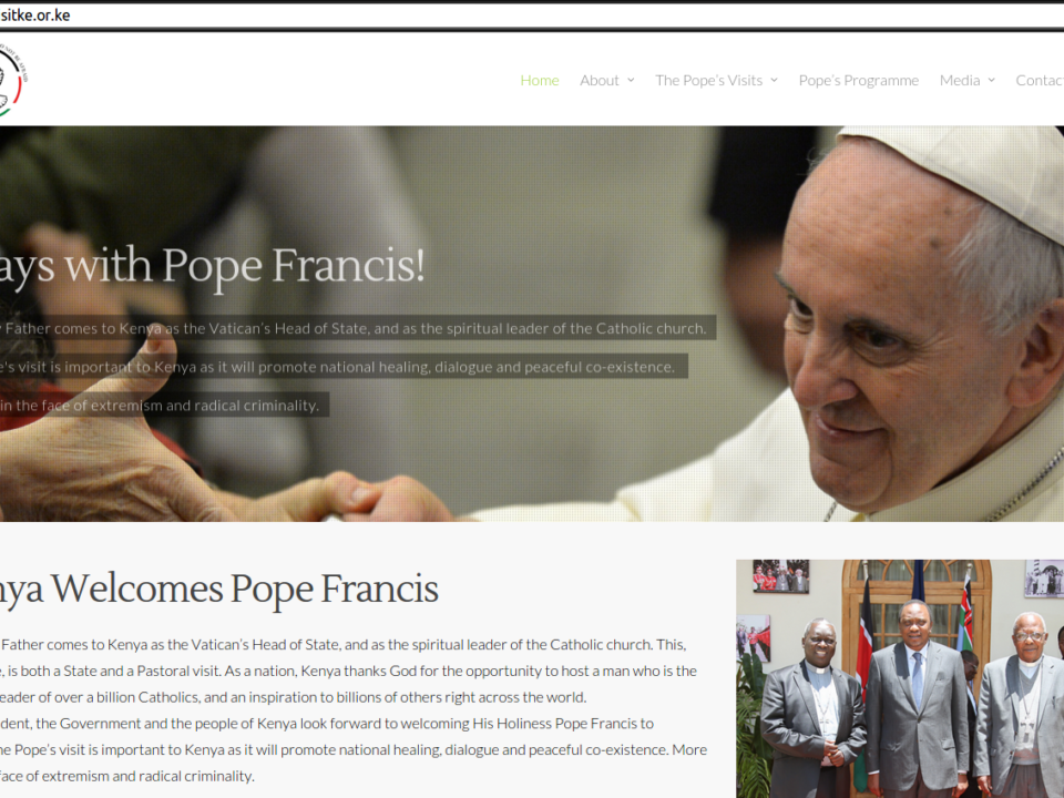 Managing digital communication around the Pope’s Visit to Kenya