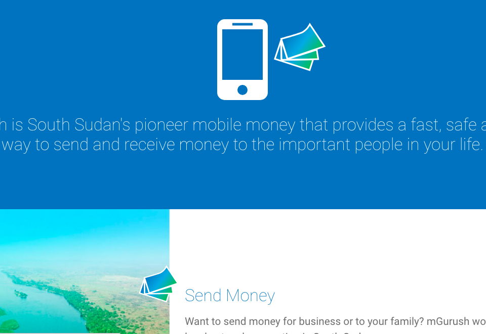 Design and development of website for mGurush – South Sudan’s 1st Mobile Money platform