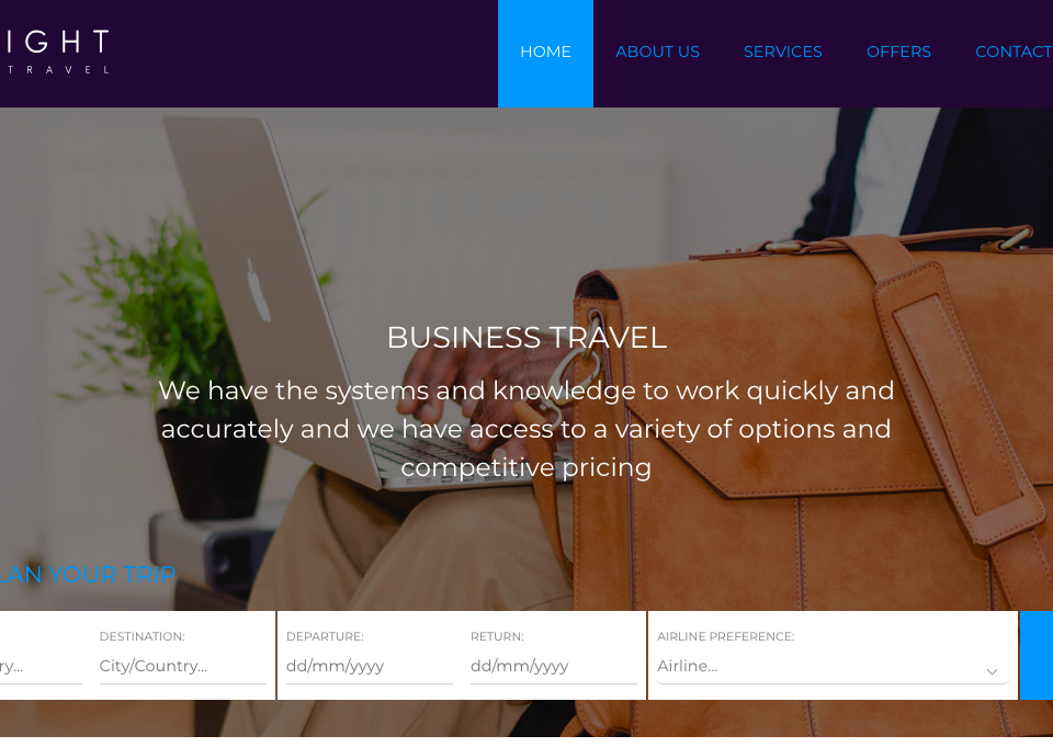 Development of a corporate website for Moonlight Travel in South Sudan