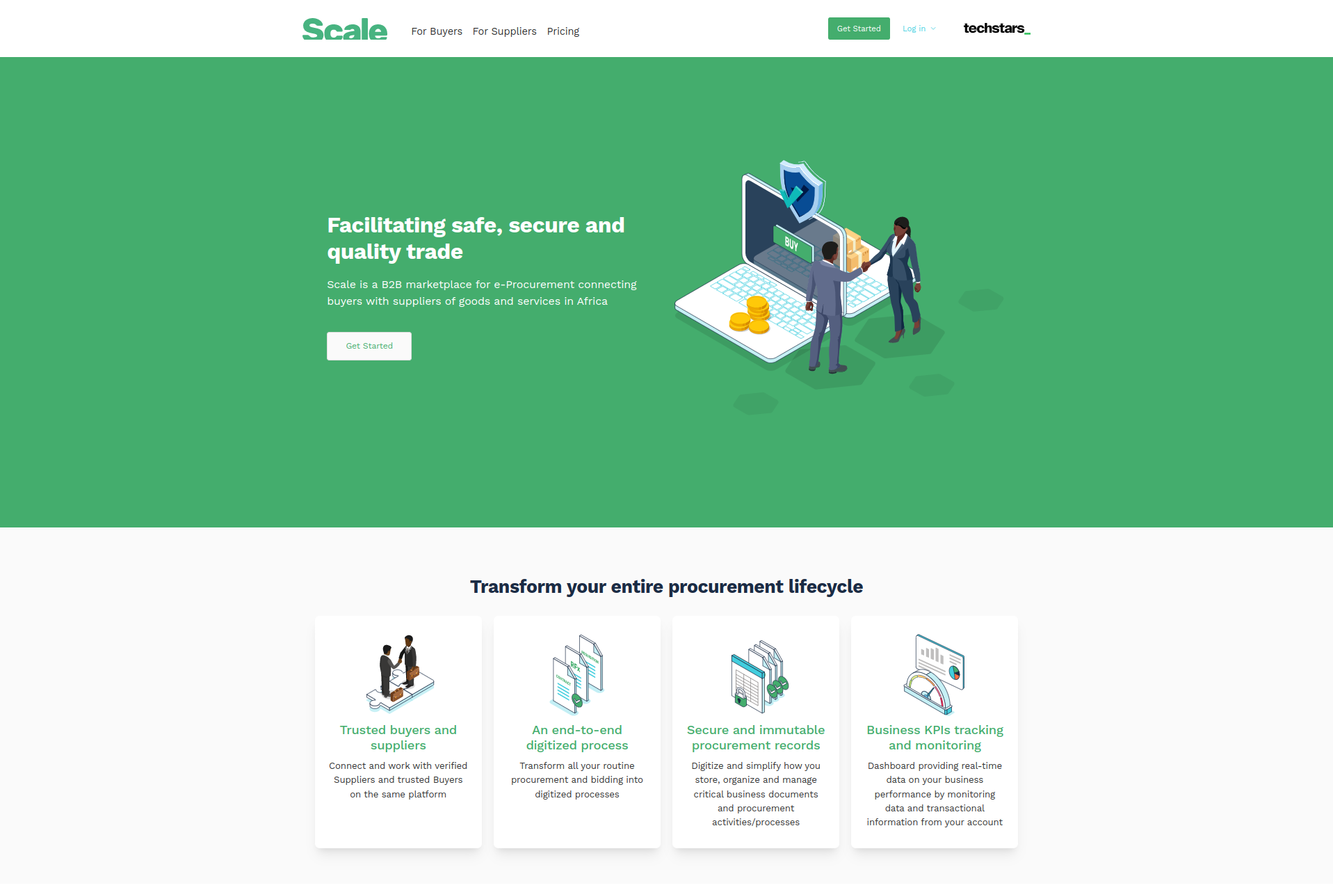 Design and development of Scale’s e-procurement web application